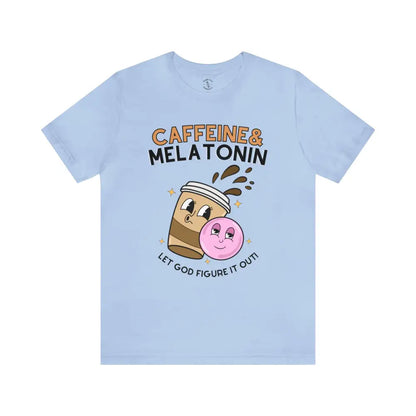 Caffeine T - Shirt Baby Blue / Xs