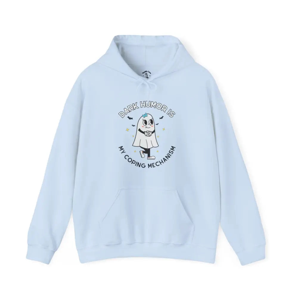 Dark Humor Hoodie Light Blue / S