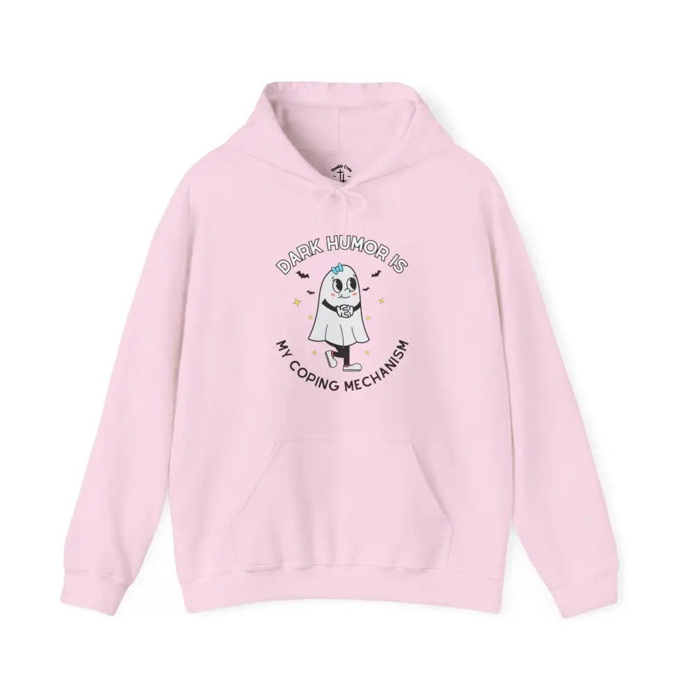 Dark Humor Hoodie Light Pink / S