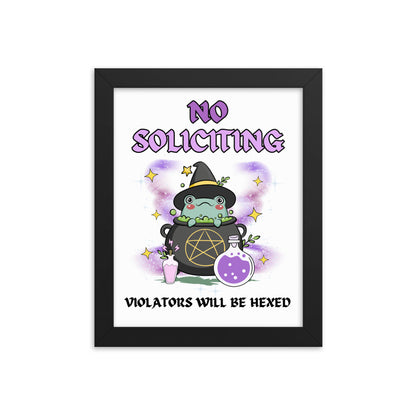 Violators Will Be Hexed Framed Matte Print