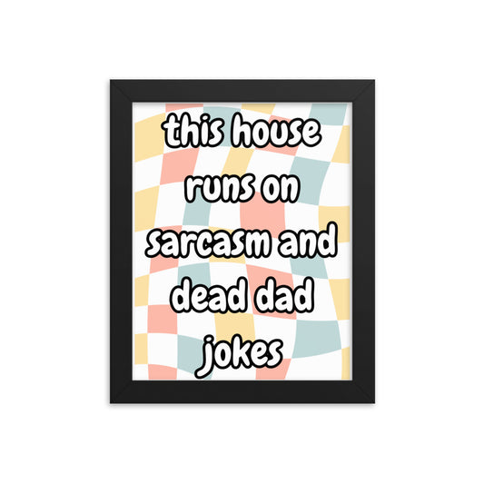 Dead Dad Jokes Framed Poster