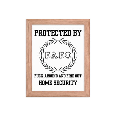FAFO Framed Print