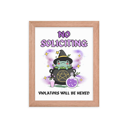 Violators Will Be Hexed Framed Matte Print