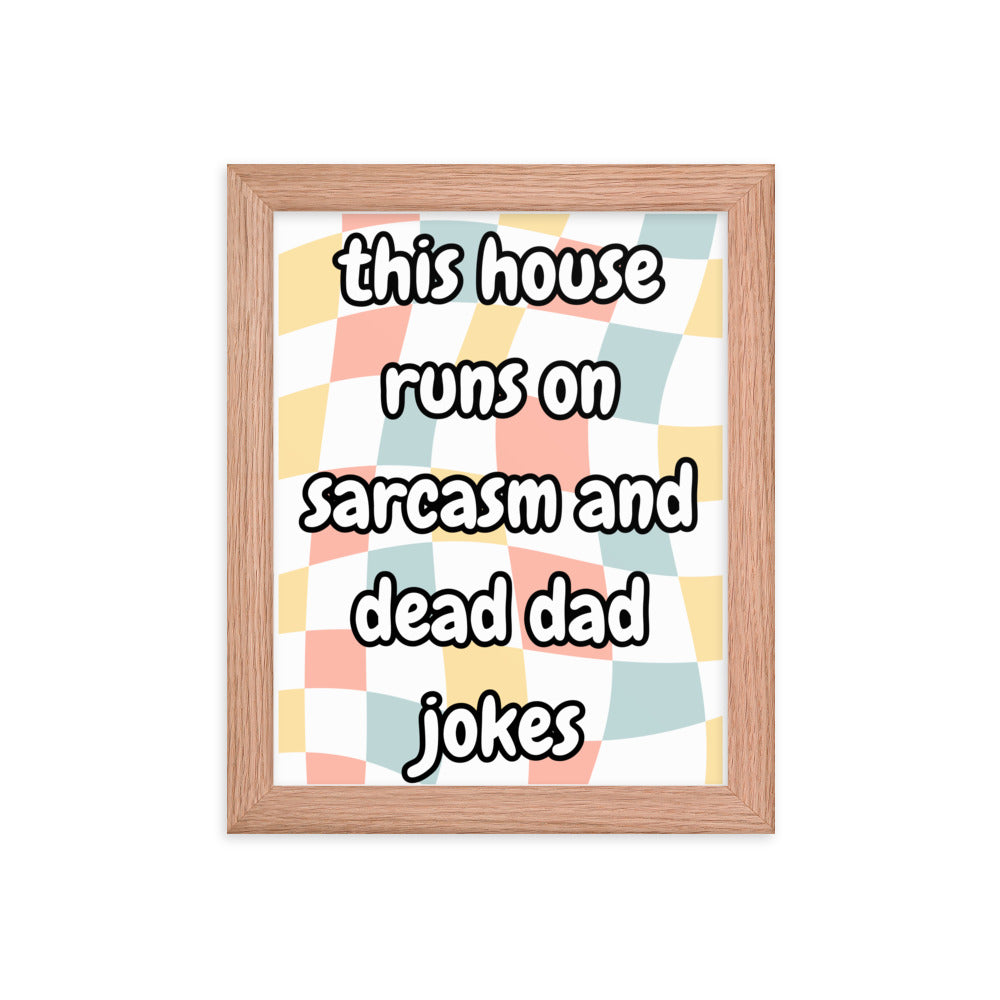 Dead Dad Jokes Framed Poster