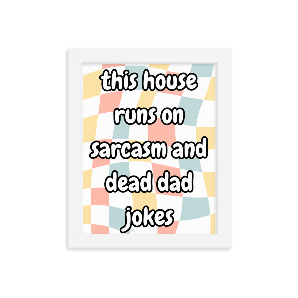 Dead Dad Jokes Framed Poster