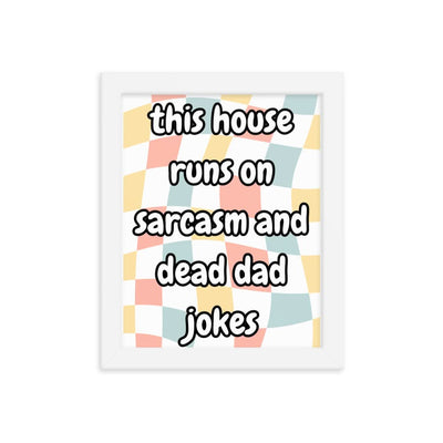 Dead Dad Jokes Framed Poster