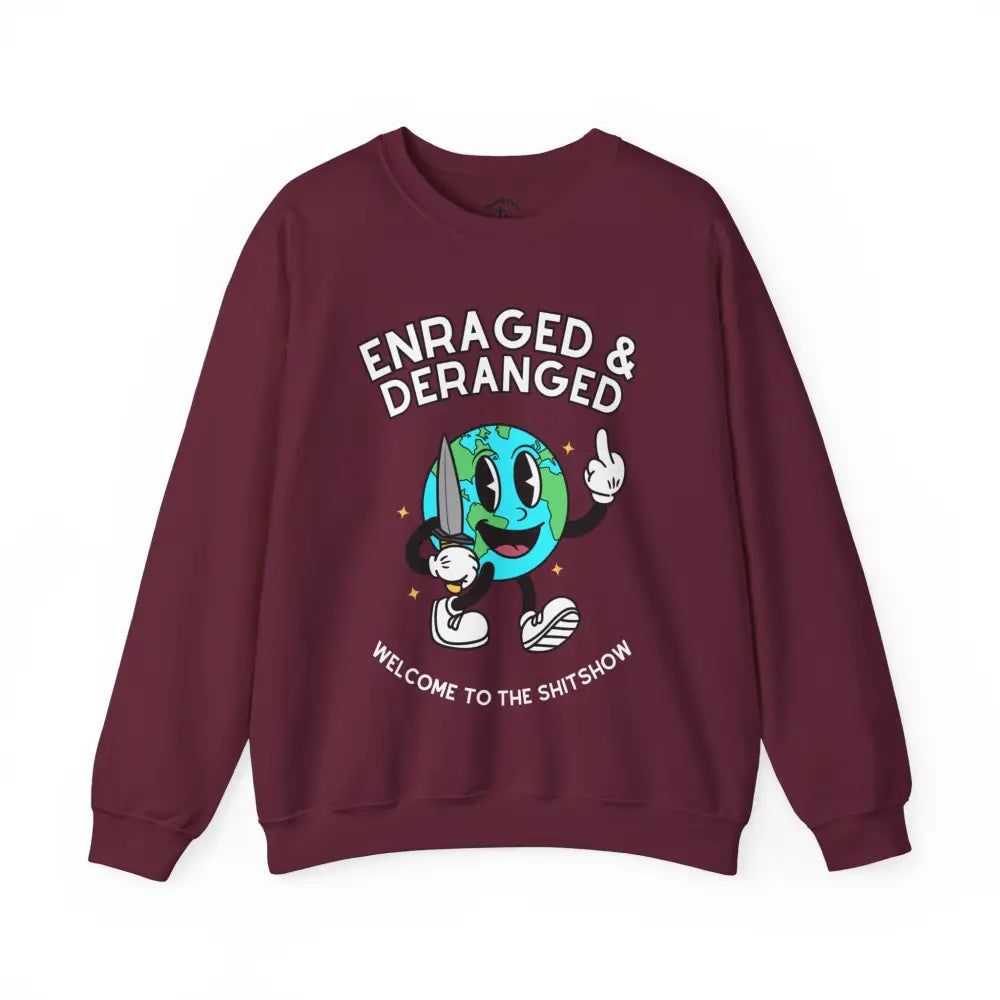 Enraged Crewneck S / Maroon Sweatshirt