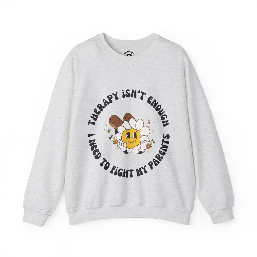 Fight My Parents Crewneck S / Ash Sweatshirt