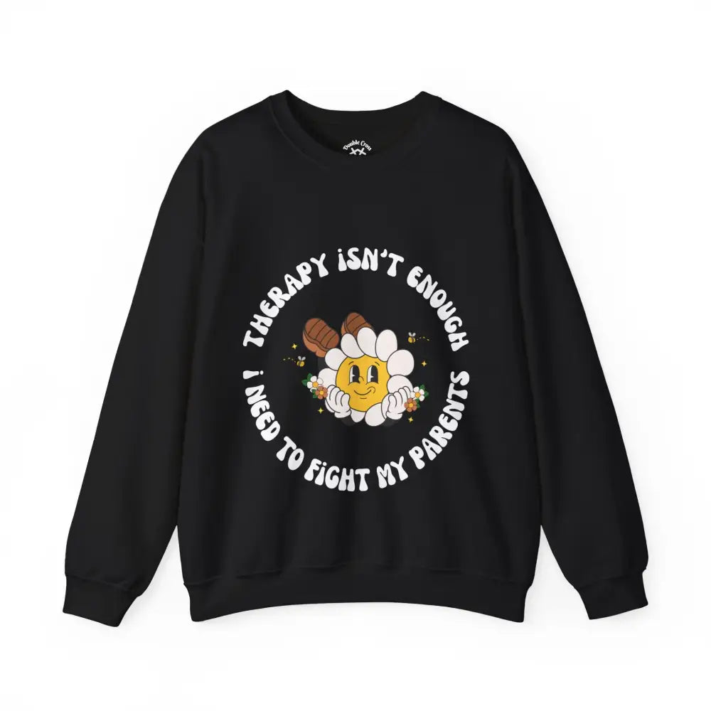 Fight My Parents Crewneck S / Black Sweatshirt