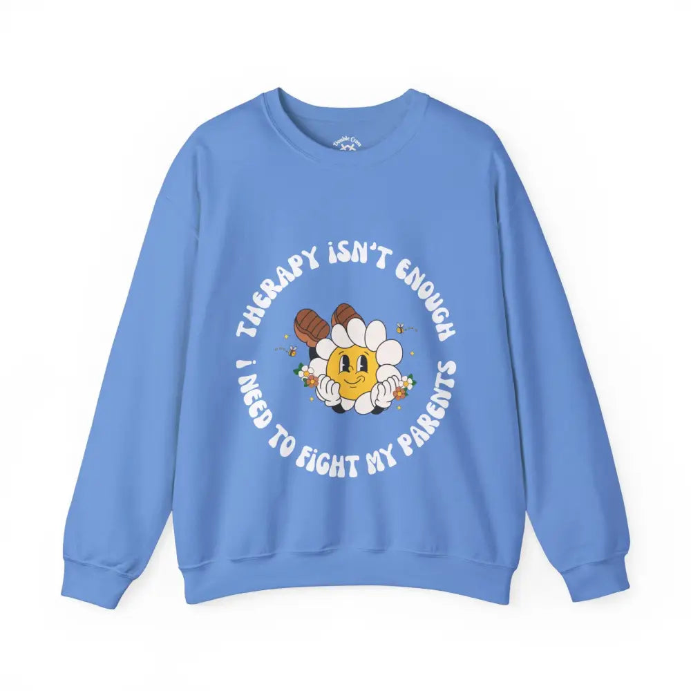 Fight My Parents Crewneck S / Carolina Blue Sweatshirt