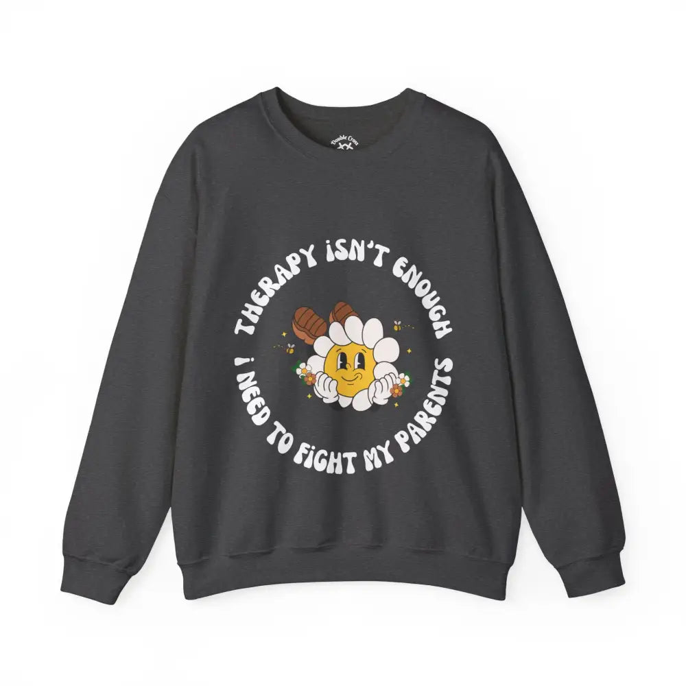 Fight My Parents Crewneck S / Dark Heather Sweatshirt