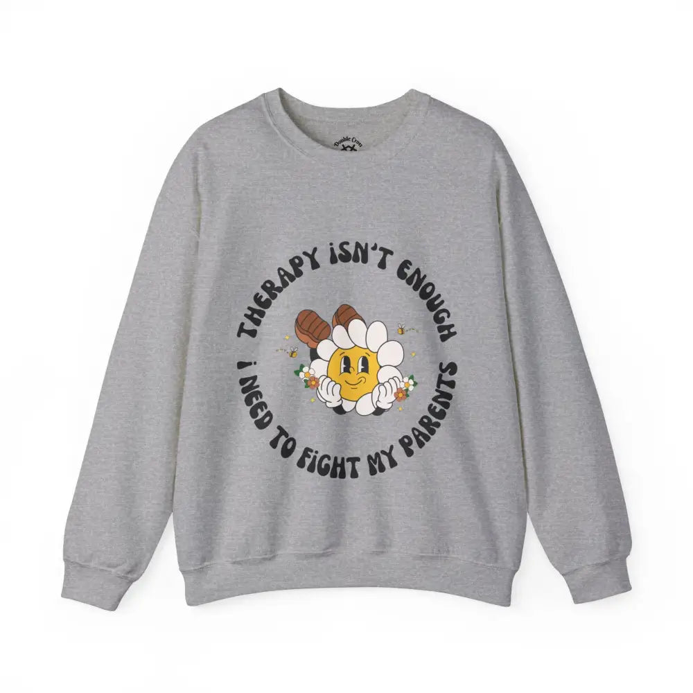 Fight My Parents Crewneck S / Sport Grey Sweatshirt