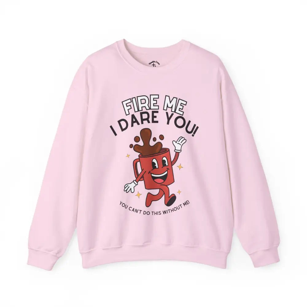 Fire Me Crewneck S / Light Pink Sweatshirt