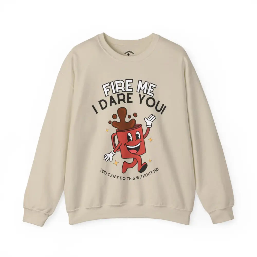 Fire Me Crewneck S / Sand Sweatshirt