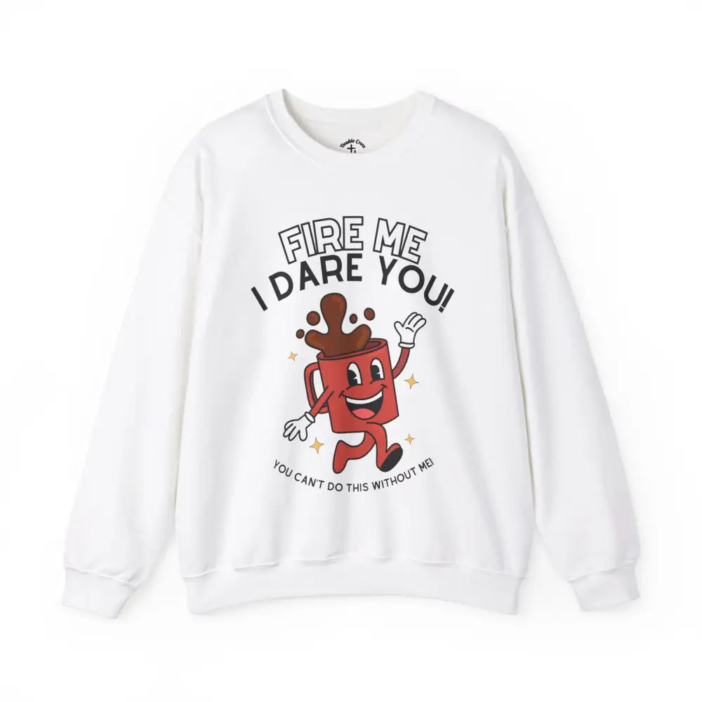 Fire Me Crewneck S / White Sweatshirt