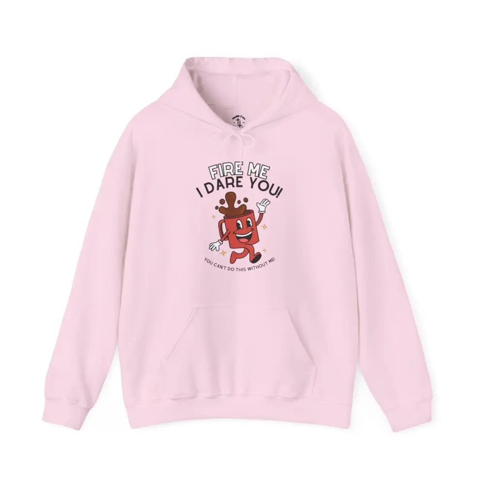 Fire Me Hoodie Light Pink / S