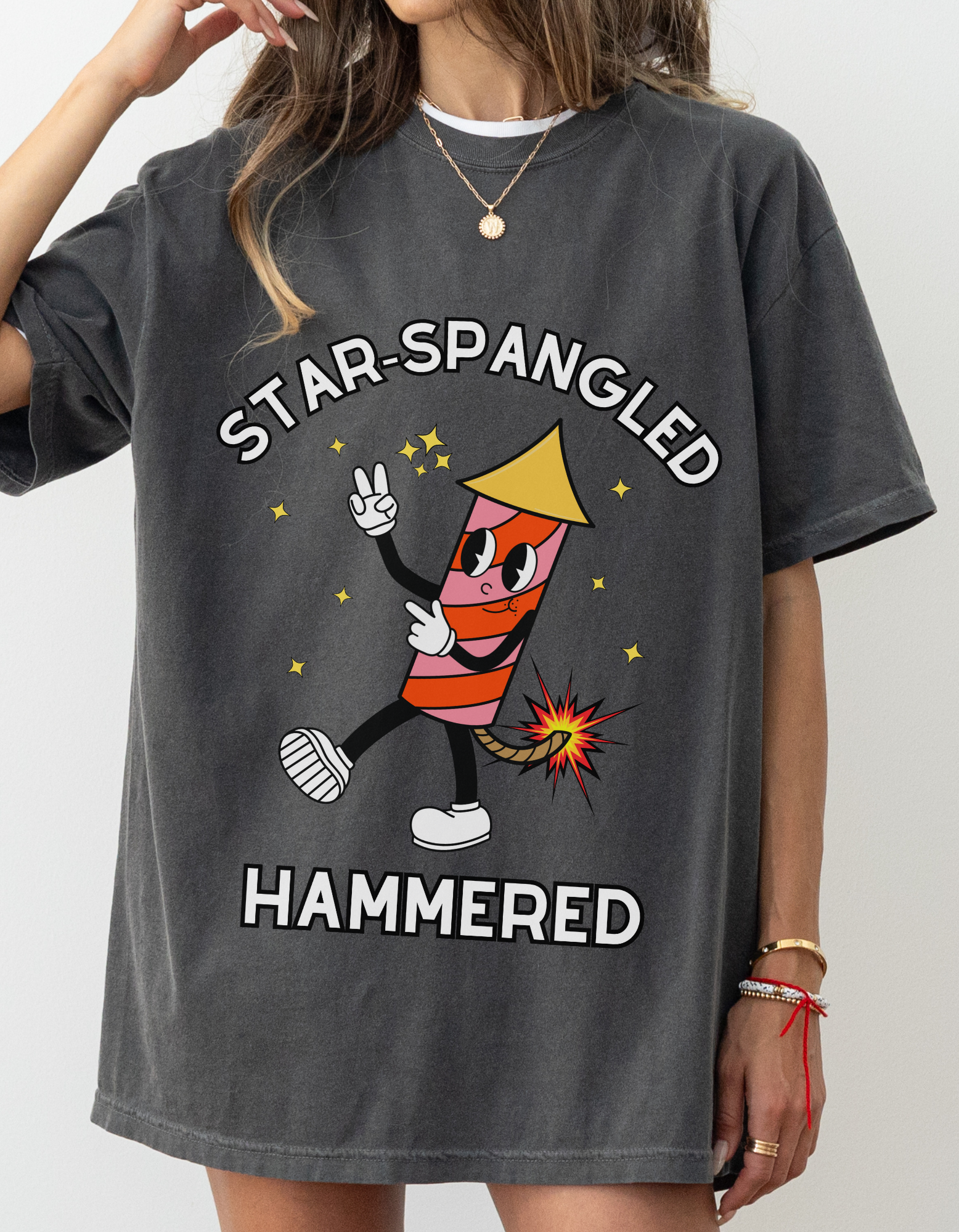 Star-Spangled Hammered T-Shirt