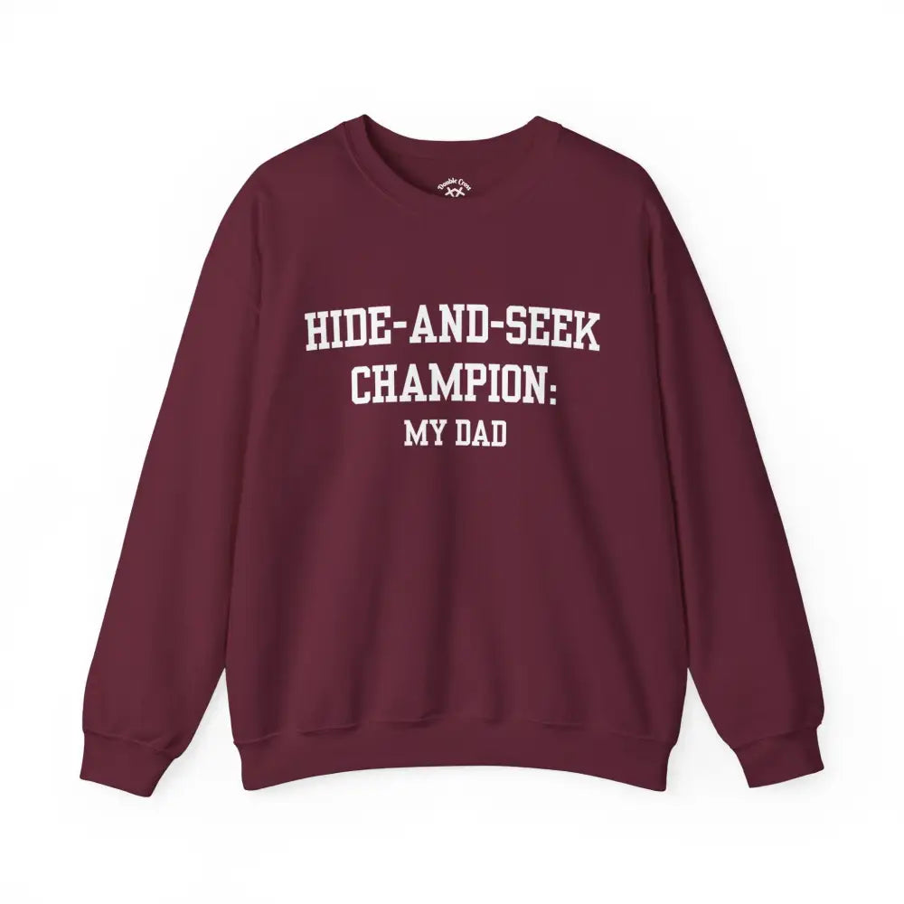 Hide-And-Seek Crewneck S / Maroon Sweatshirt