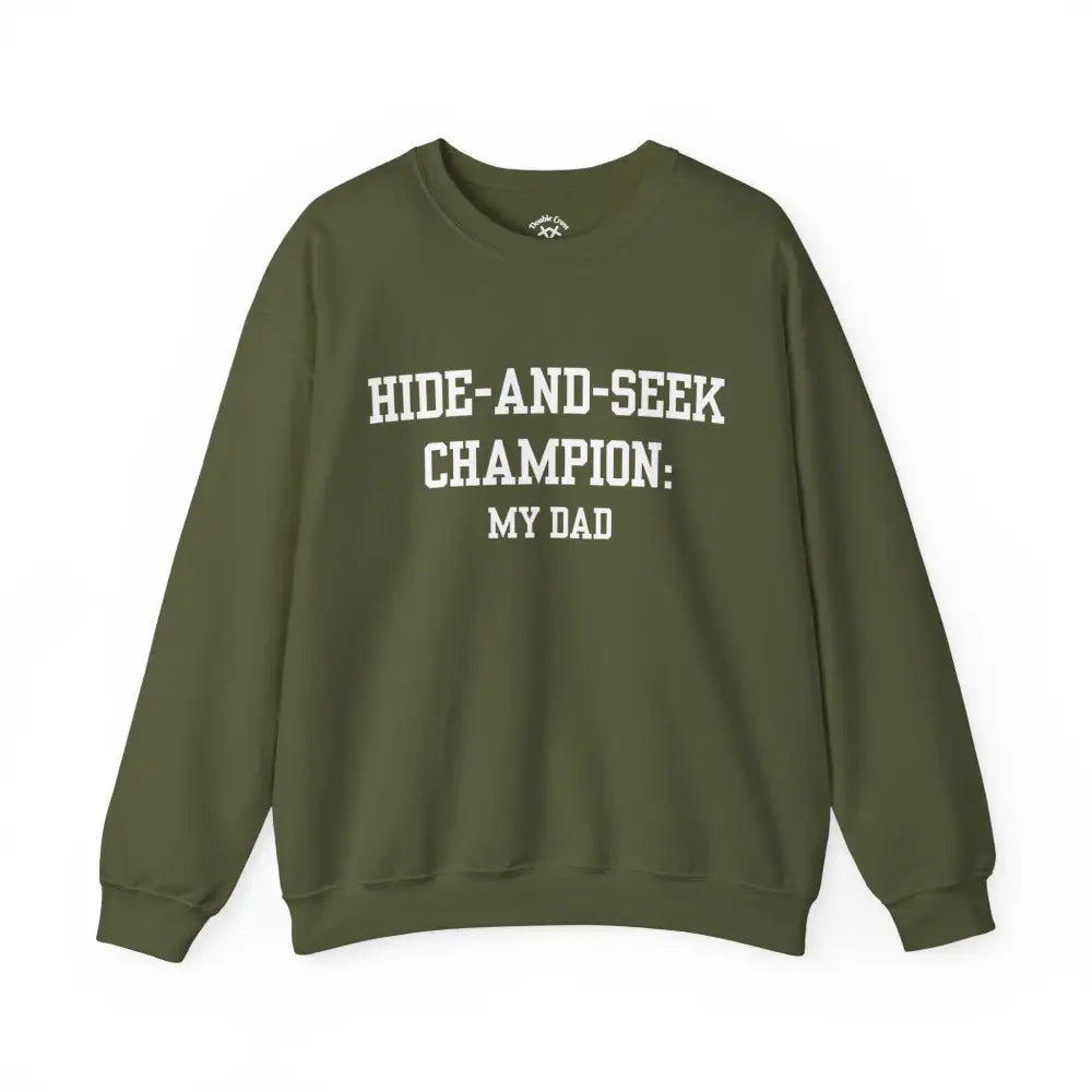 Hide-And-Seek Crewneck S / Military Green Sweatshirt