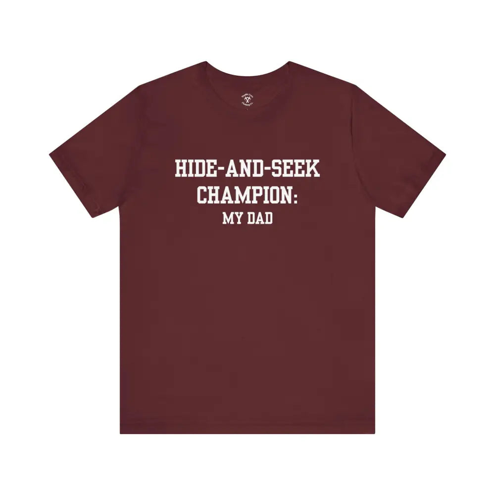 Hide-And-Seek T-Shirt Maroon / Xs