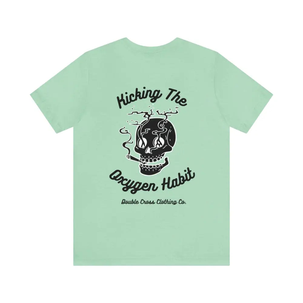 Kicking The Oxygen Habit T - Shirt Heather Mint / L