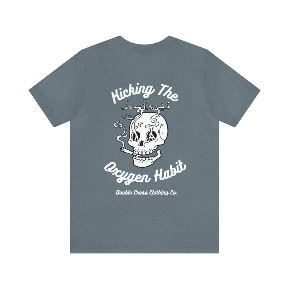 Kicking The Oxygen Habit T - Shirt Heather Slate / Xs