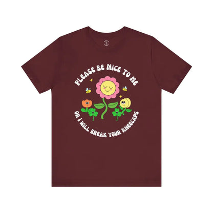 Kneecaps T - Shirt Maroon / Xs