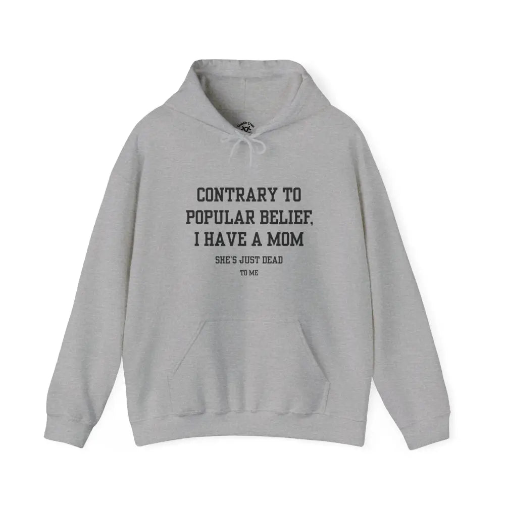 Mom’s Dead To Me Hoodie Sport Grey / S