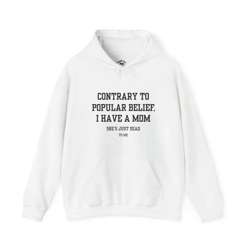 Mom’s Dead To Me Hoodie White / S