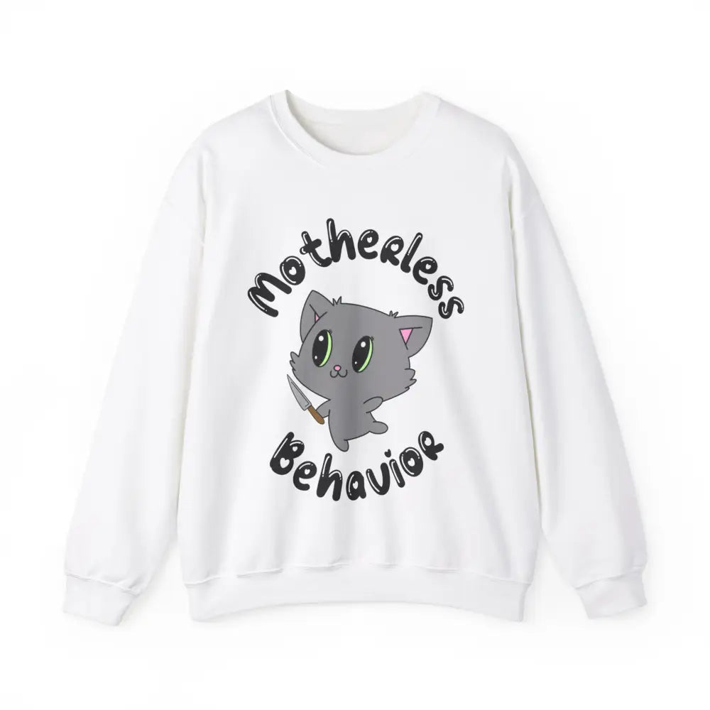 Motherless Behavior Crewneck S / White Sweatshirt