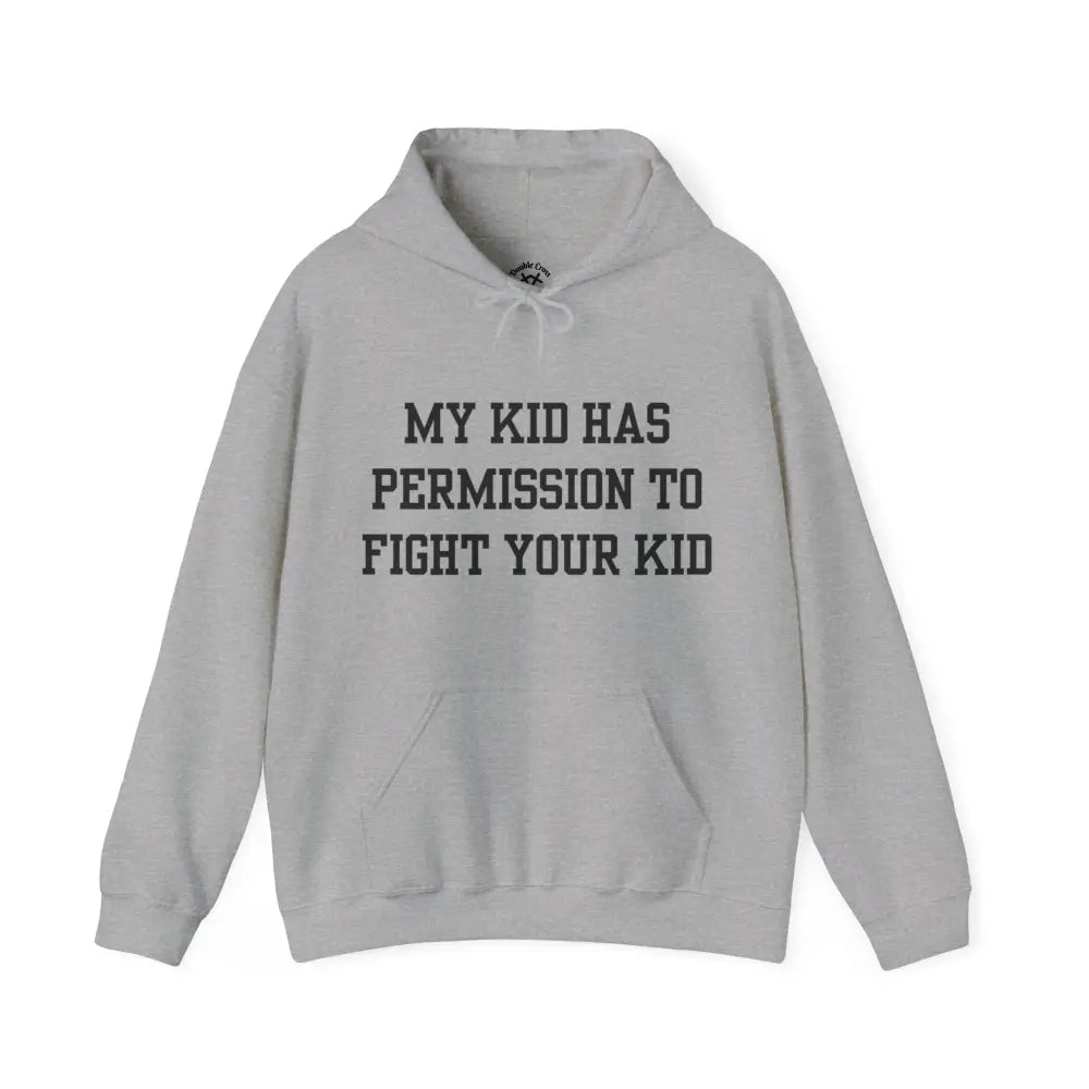 Permission To Fight Hoodie Sport Grey / S