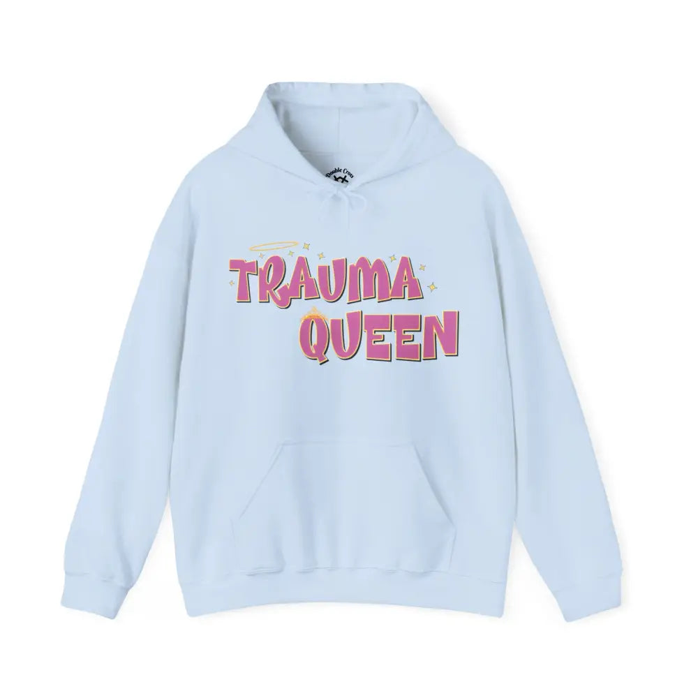 Trauma Queen Hoodie Light Blue / S