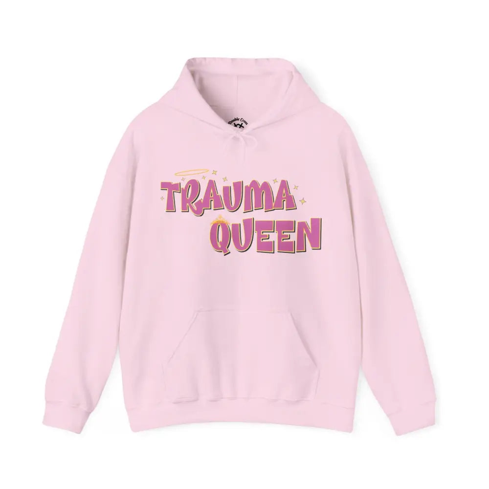 Trauma Queen Hoodie Light Pink / S