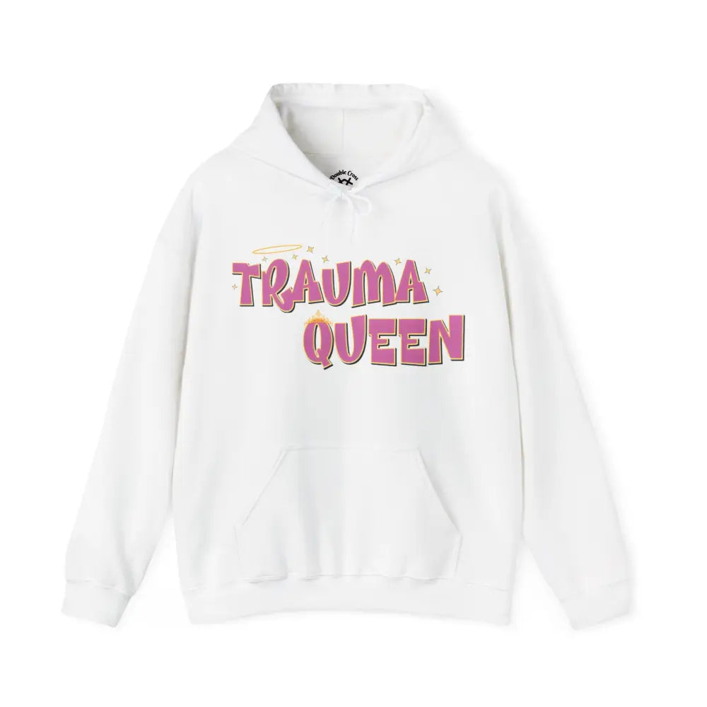 Trauma Queen Hoodie White / S