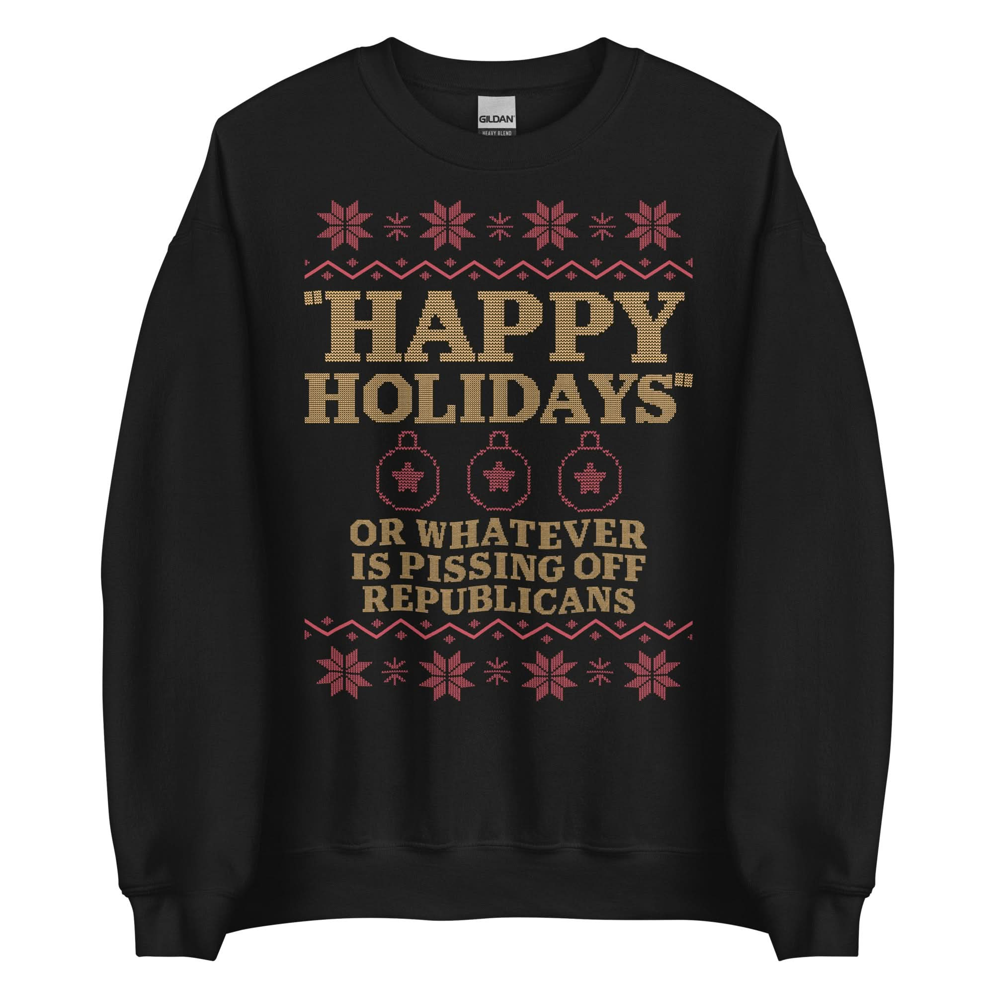 Happy Holidays Crewneck Double Cross Clothing Co