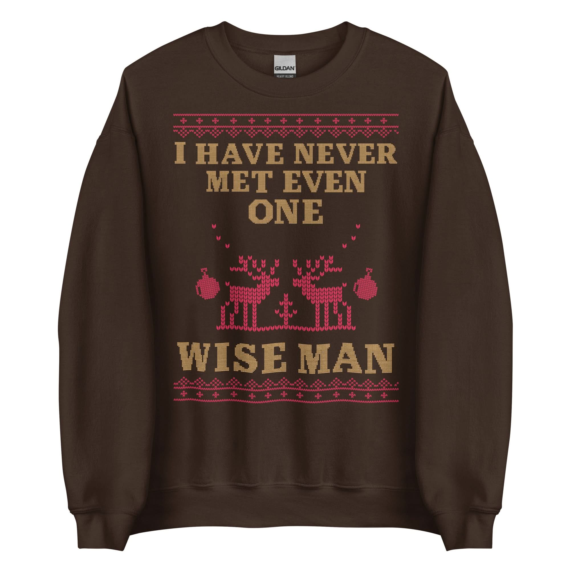 I Have Never Met One Wise Man Crewneck - Brown, S