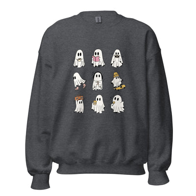 Ghosts Crewneck - Dark Heather