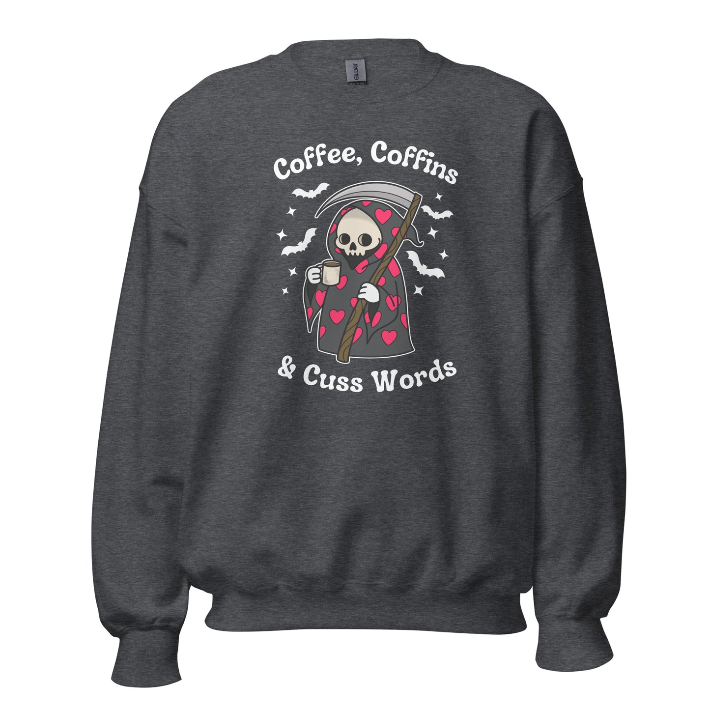 Coffee, Coffins, & Cuss Words Crewneck