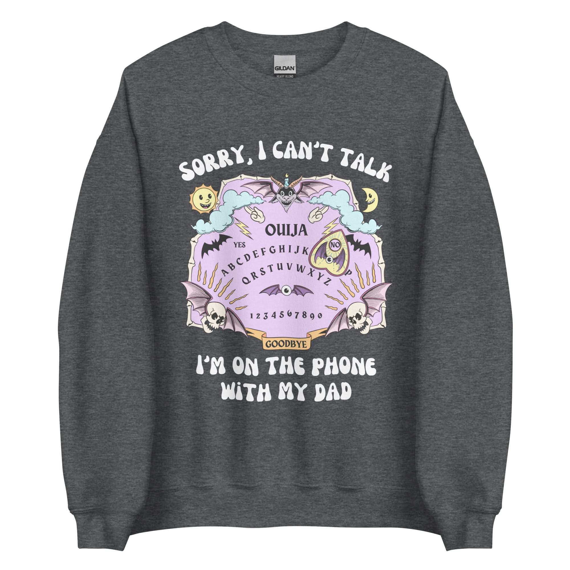 Ouija Dad Crewneck - Dark Heather Grey, L