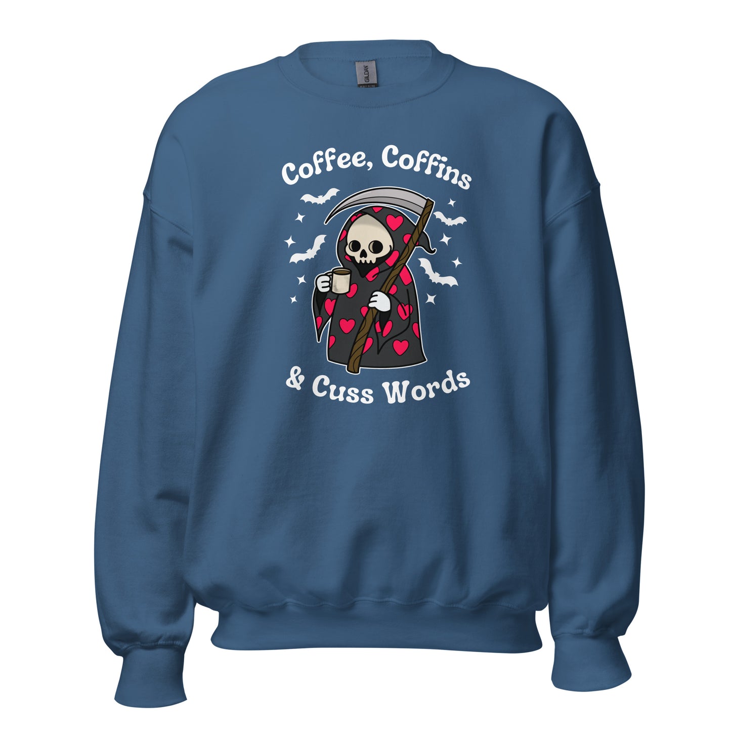 Coffee, Coffins, & Cuss Words Crewneck