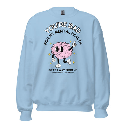 My Mental Health Crewneck - Light Blue