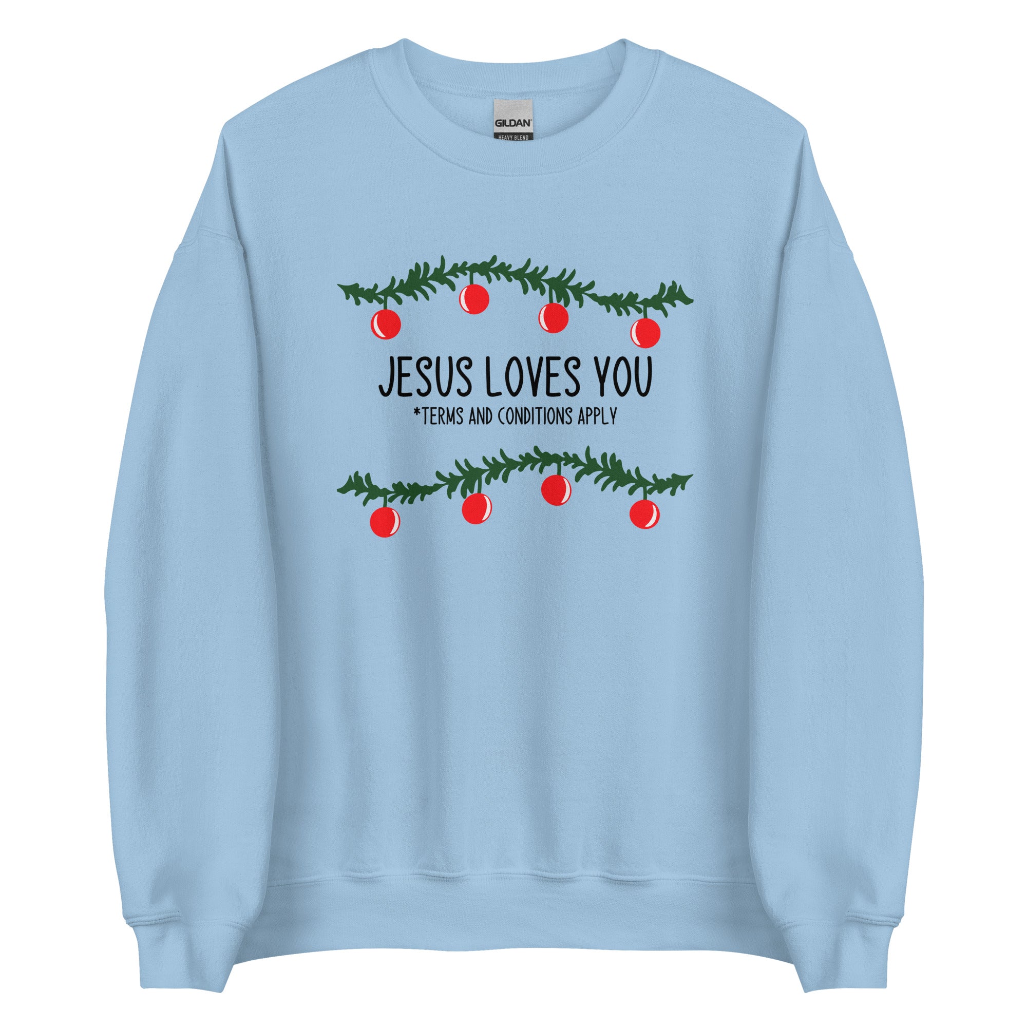 Terms And Conditions Crewneck - Light Blue, L