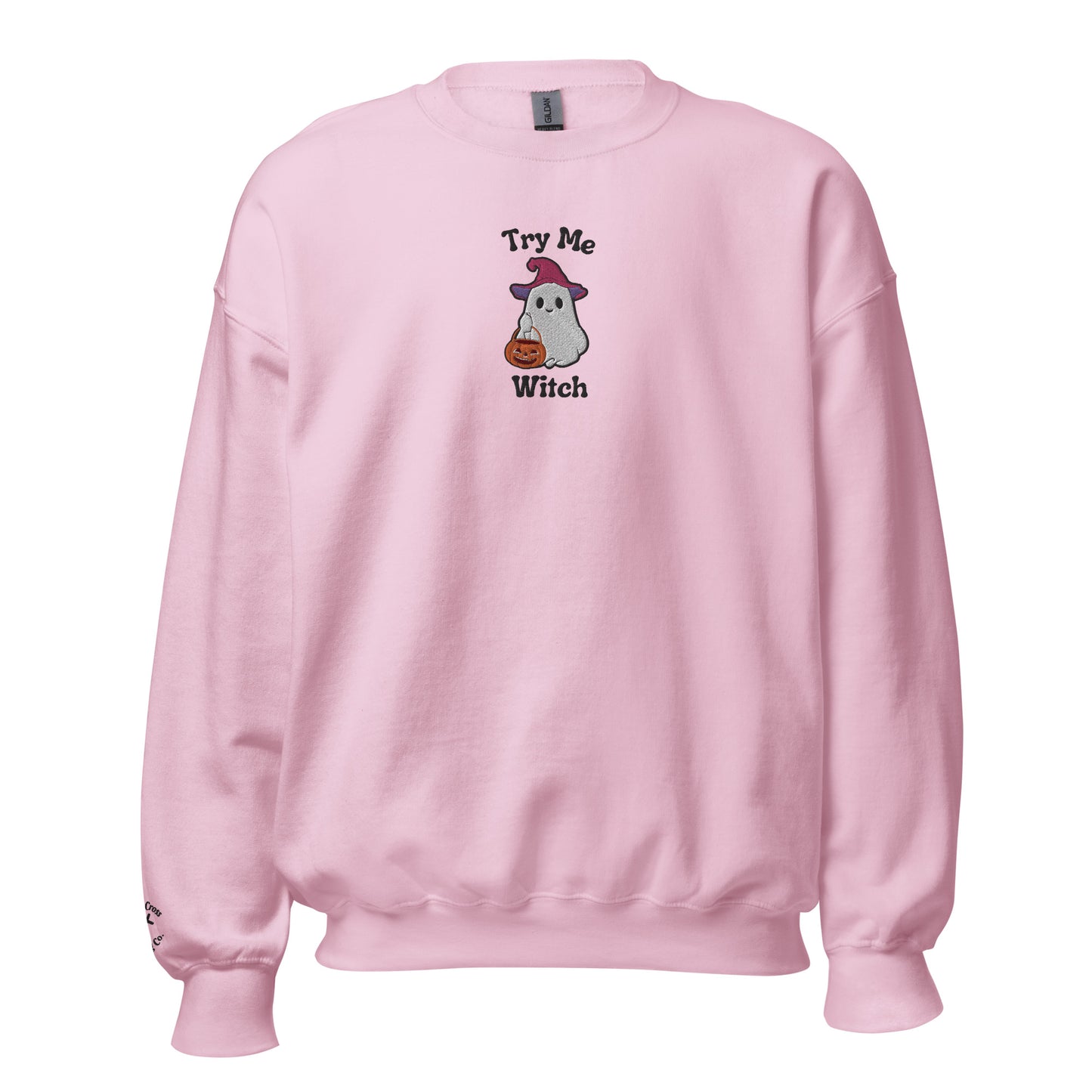 Try Me, Witch Embroidered Crewneck