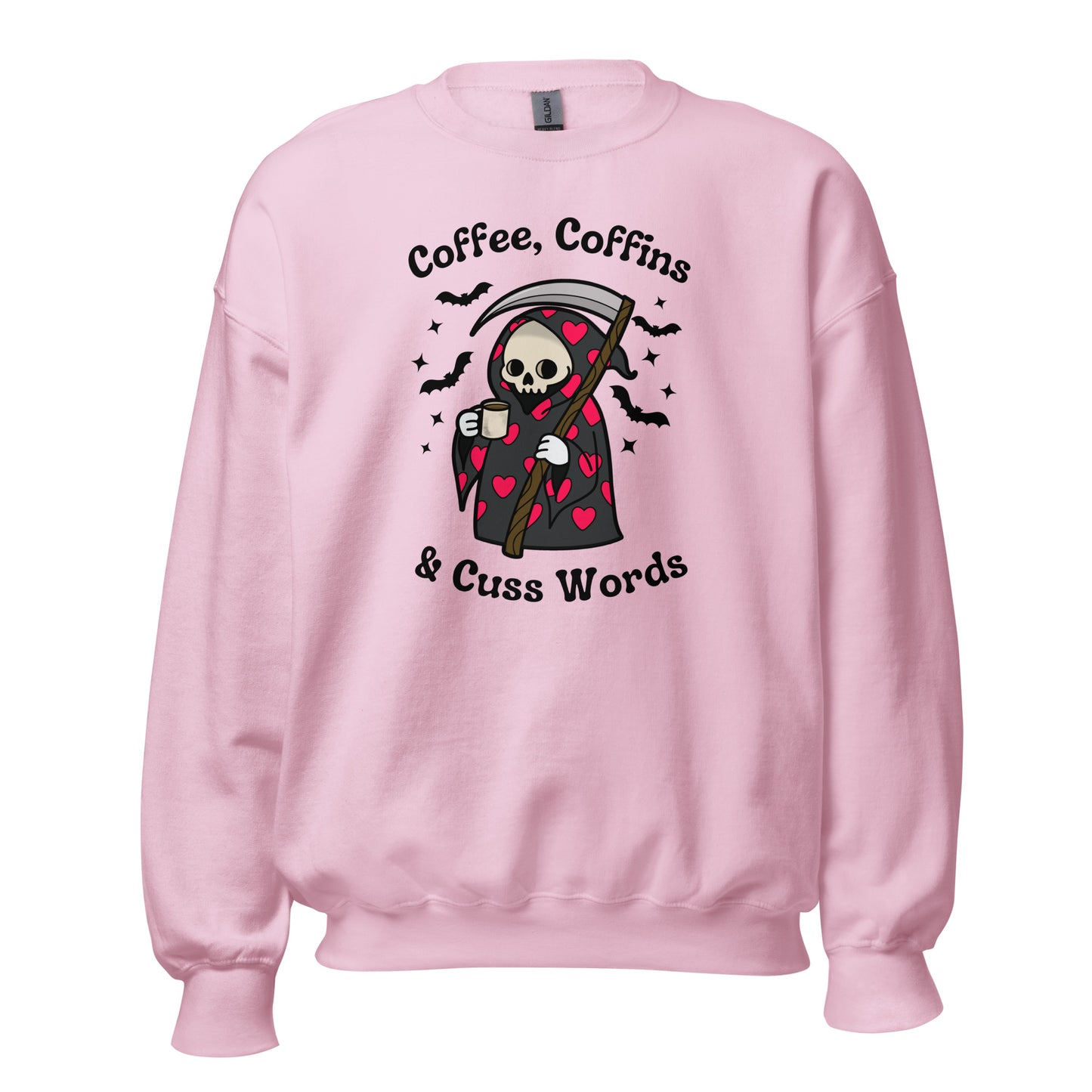 Coffee, Coffins, & Cuss Words Crewneck