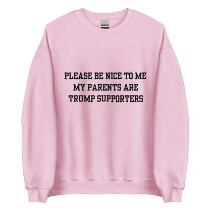 Trump Supporter Parents Crewneck