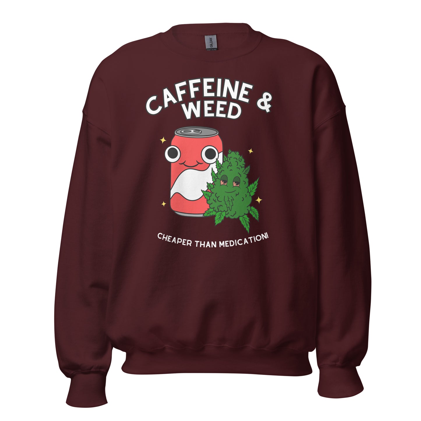 Caffeine and Weed Crewneck