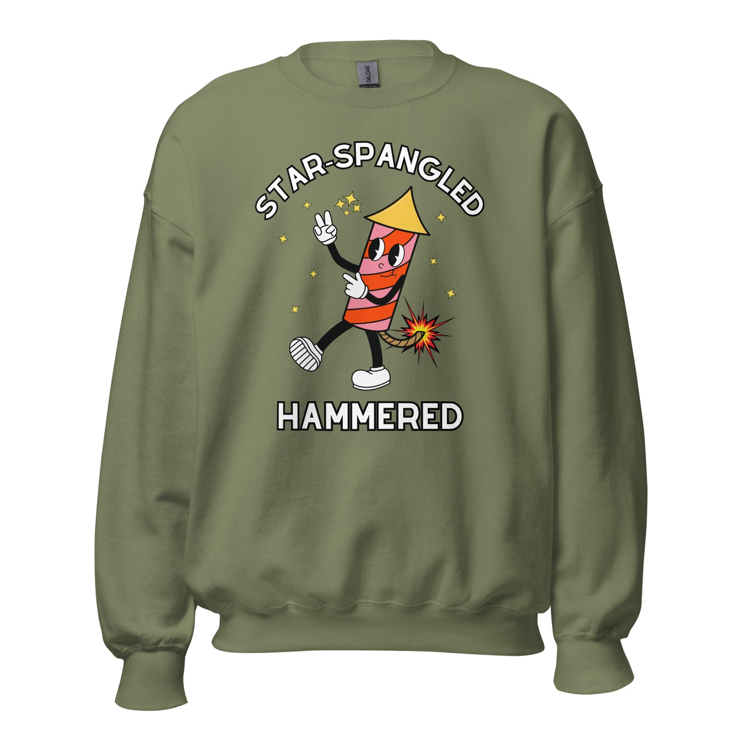 Star-Spangled Hammered Crewneck