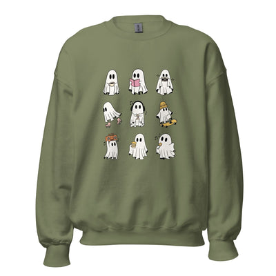 Ghosts Crewneck - Military Green