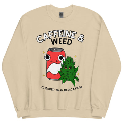 Caffeine and Weed Crewneck