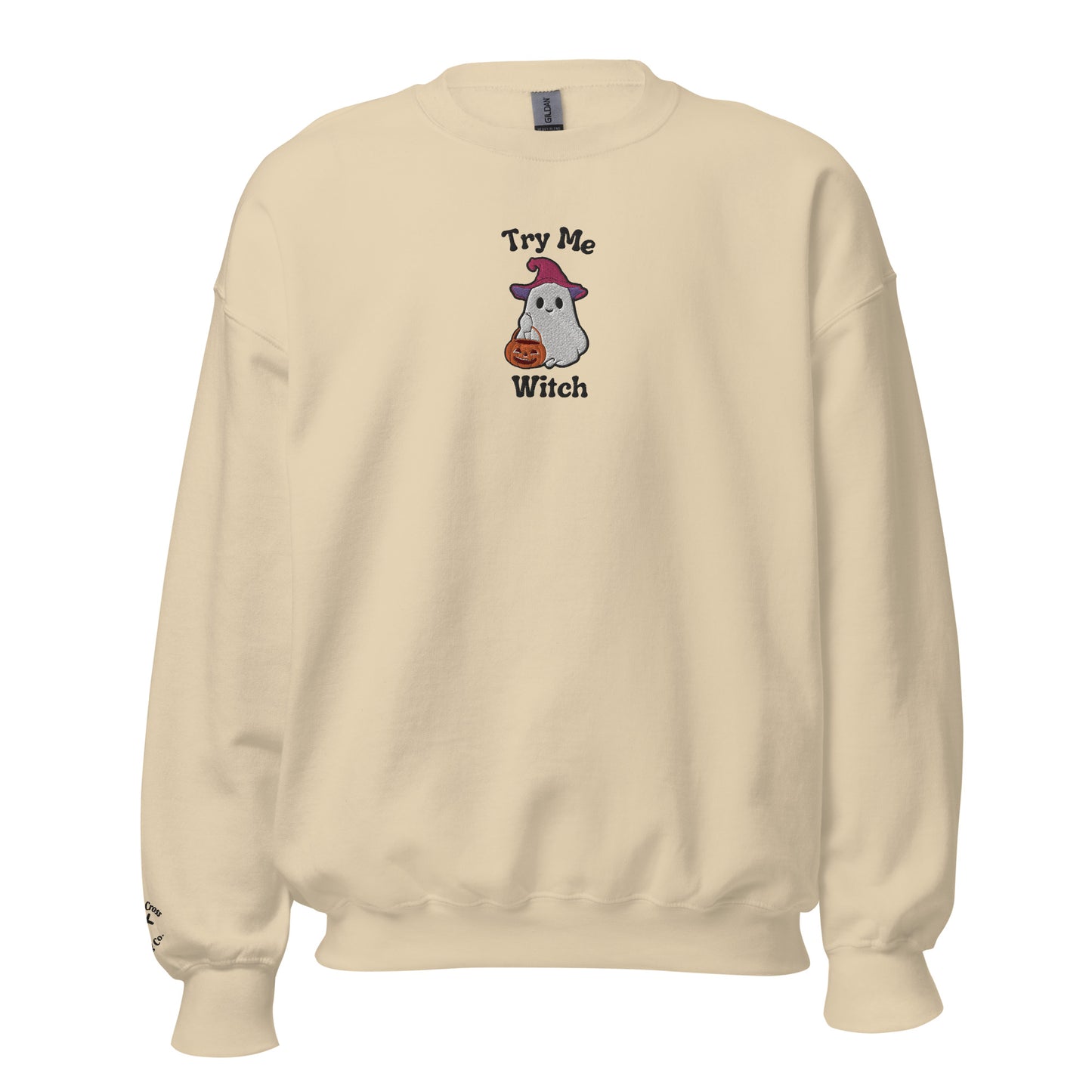 Try Me, Witch Embroidered Crewneck